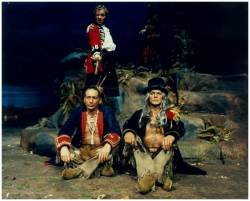 With Robin Davies, Chris Barnes and Terry Taplin in 'The Last Of The Mohicans'